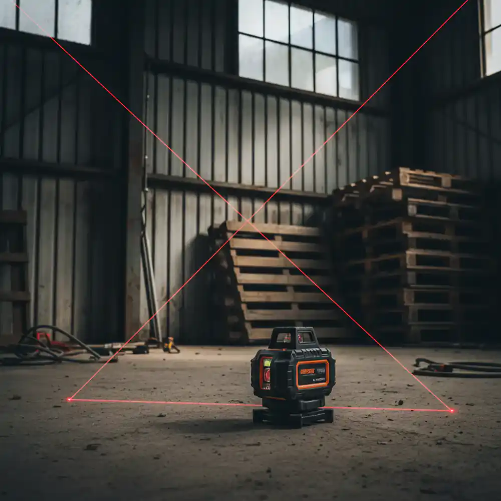 Self leveling cross line laser